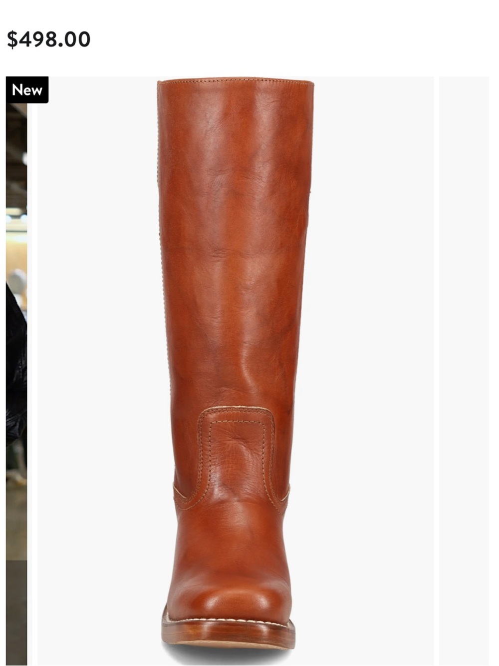 Frye Knee High Campus Boots in Saddle - Picture 3 of 5